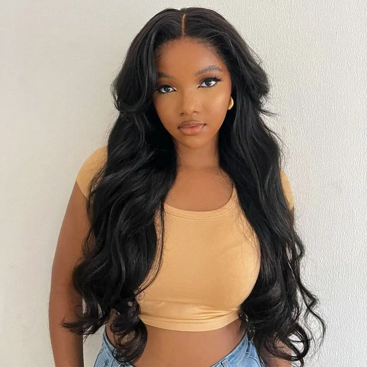 glueless snug fit body wave wig (1)