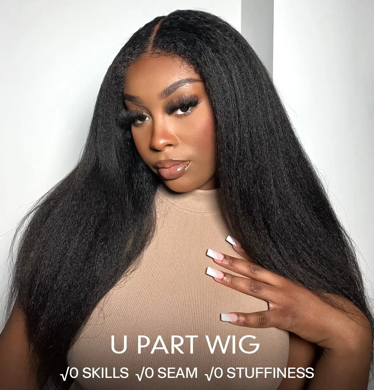 u part wig kinky straight (1)