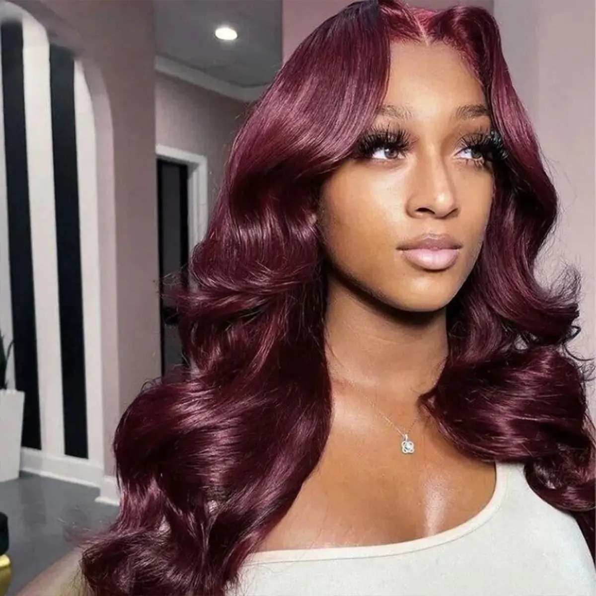 dark burgundy 99j body wave wig (1)