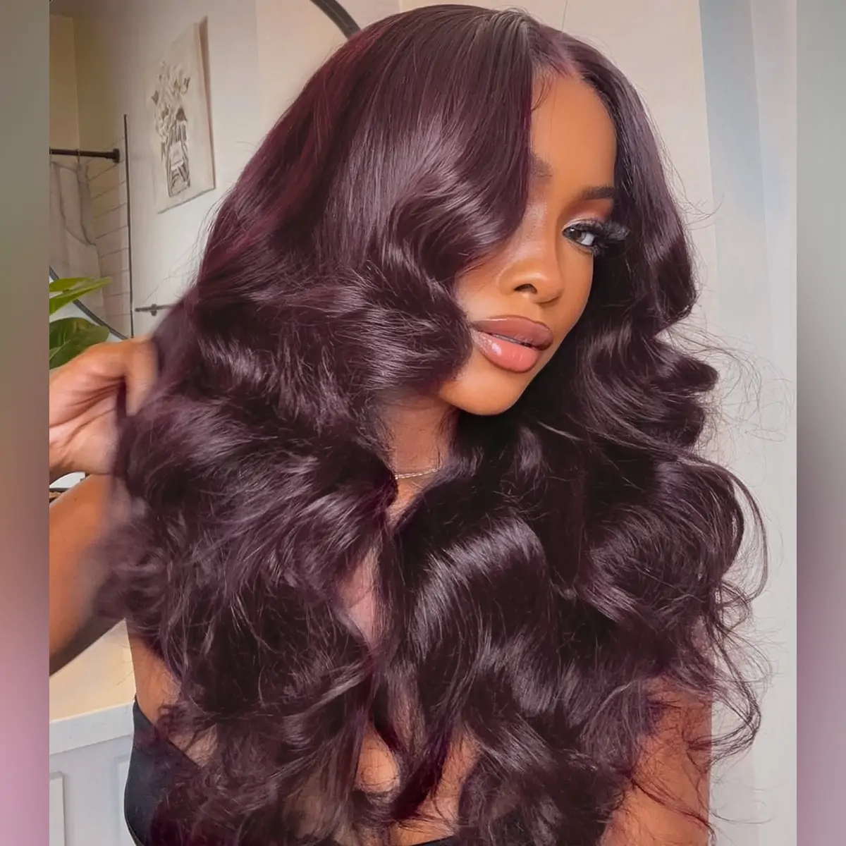 dark burgundy body wave wig (5)