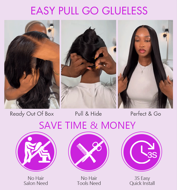 Pull go glueless wig details (1)