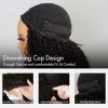 half wig curly human hair wig (1)