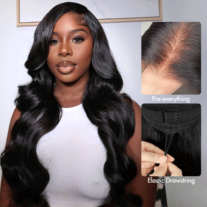 pull go body wave glueless wig