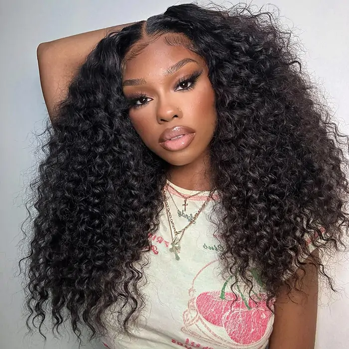 pull go mid length deep curly glueless wig (2)