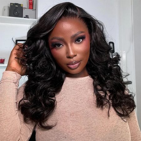 bombshell curls shoulder length pre-styled wig (2