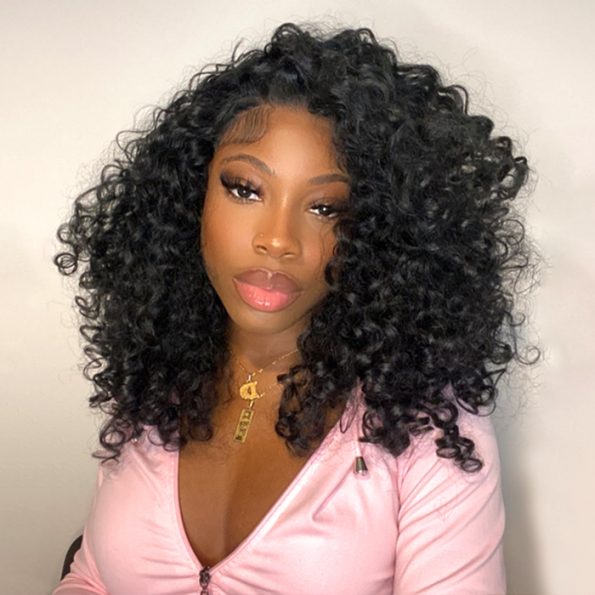 bouncy deep half wig