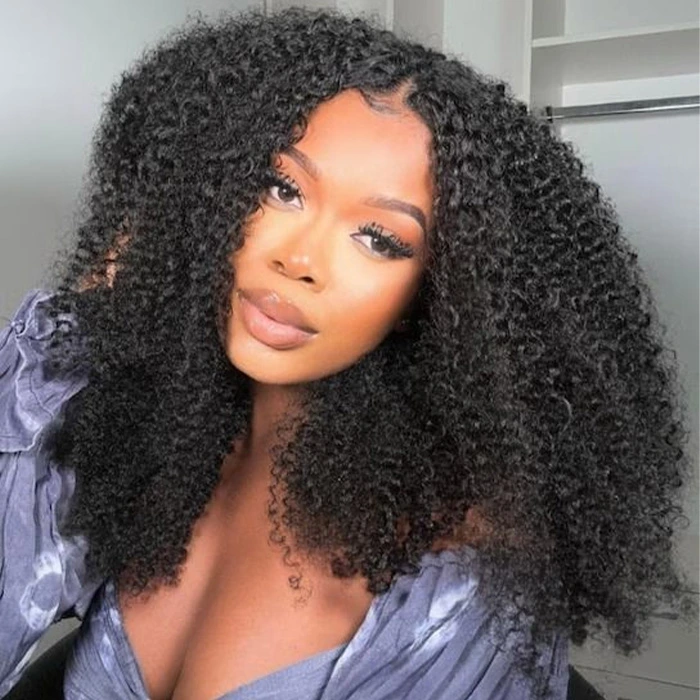 kinky curly v part wig (1)