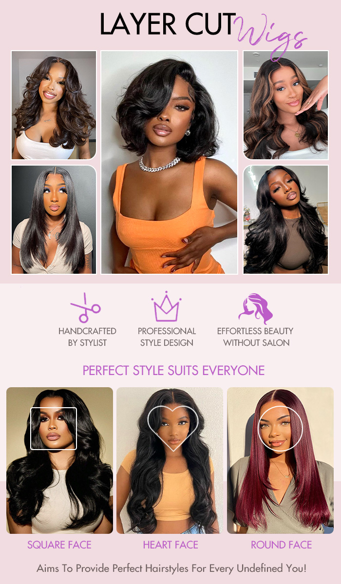 layer cut wigs suit everyone