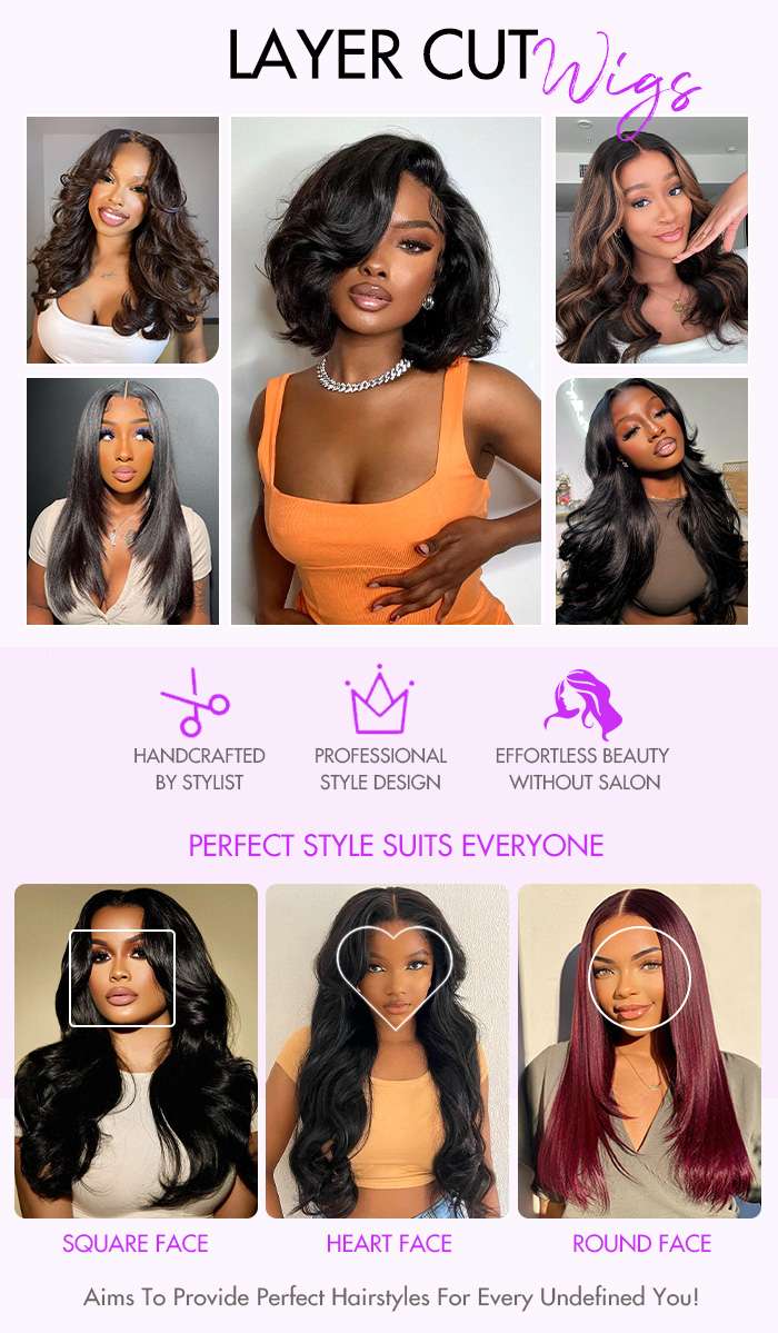 layer cut wigs