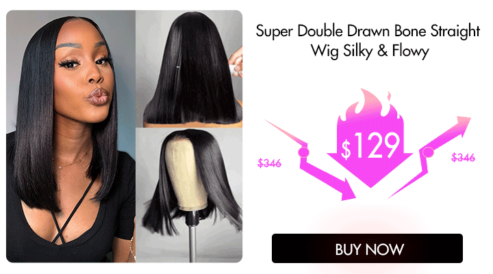 Super Double Drawn Silky Straight Wig