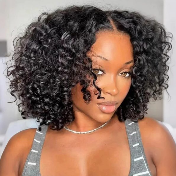 bouncy water wave bob wig middle part (2)