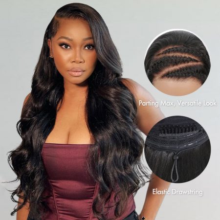 13x6 Full frontal pull go loose body wave wig