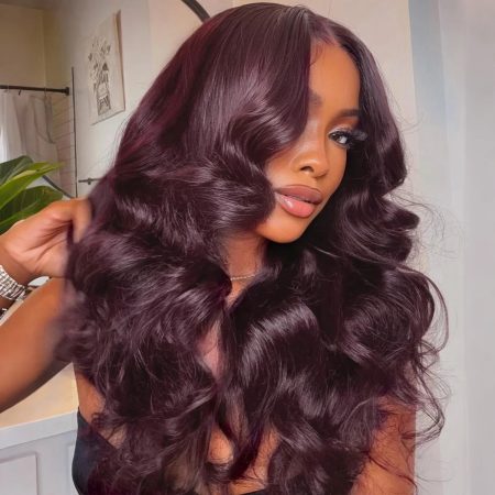 dark burgundy body wave wig (1)