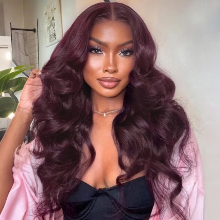 dark burgundy body wave wig (2)