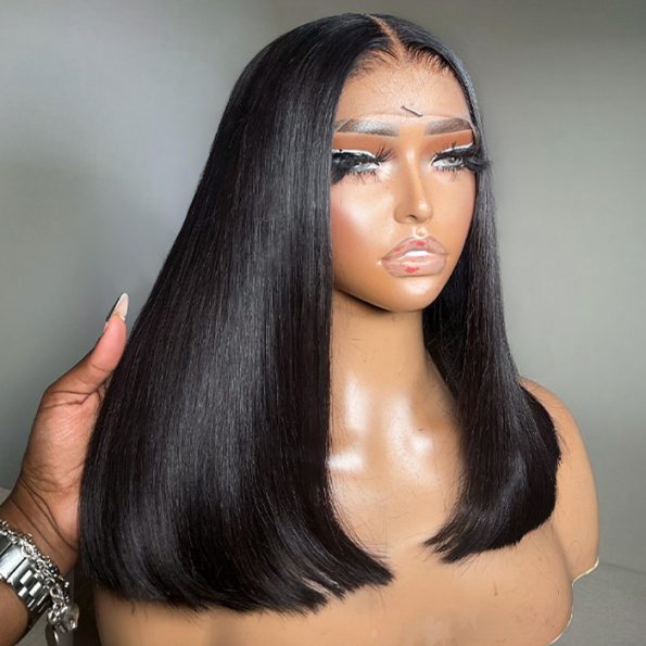 super double drawn bone straight wig mid length (1)