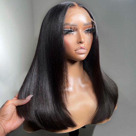 super double drawn bone straight wig mid length (2)