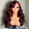dark burgundy body wave wig (2)