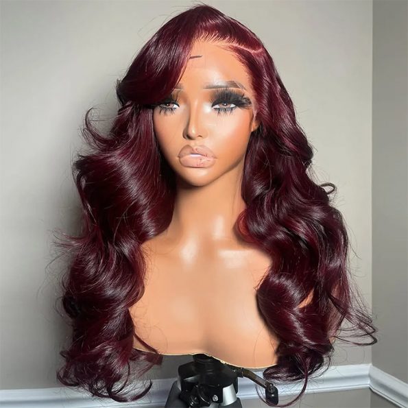 dark burgundy body wave wig (4)