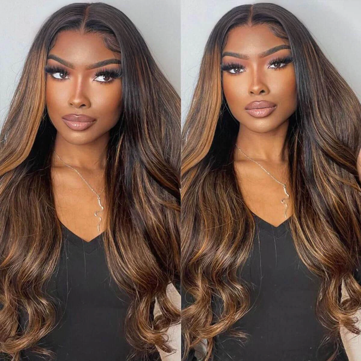 ombre highlight body wave wig (2)