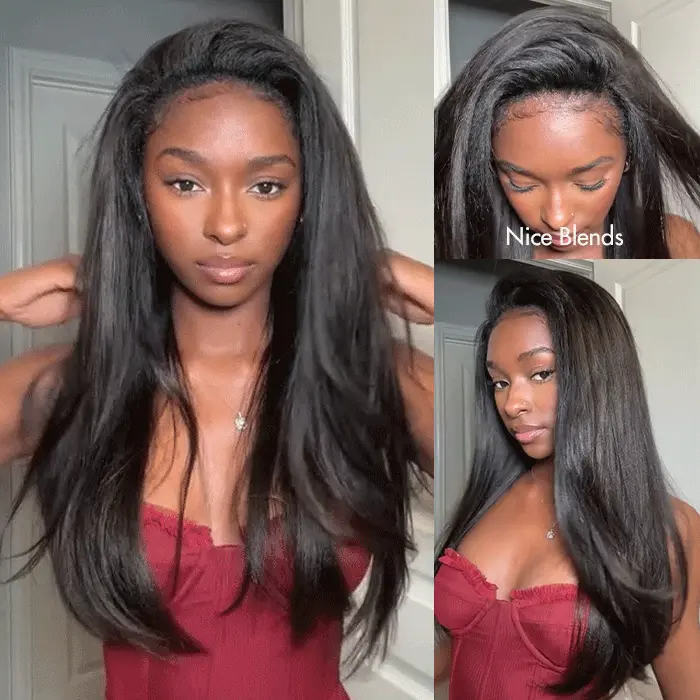 yaki straight half wig