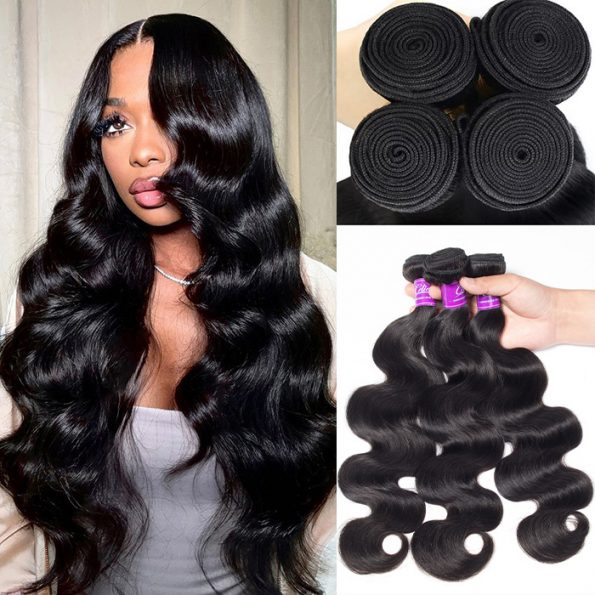 body wave human hair bundles 3 bundles