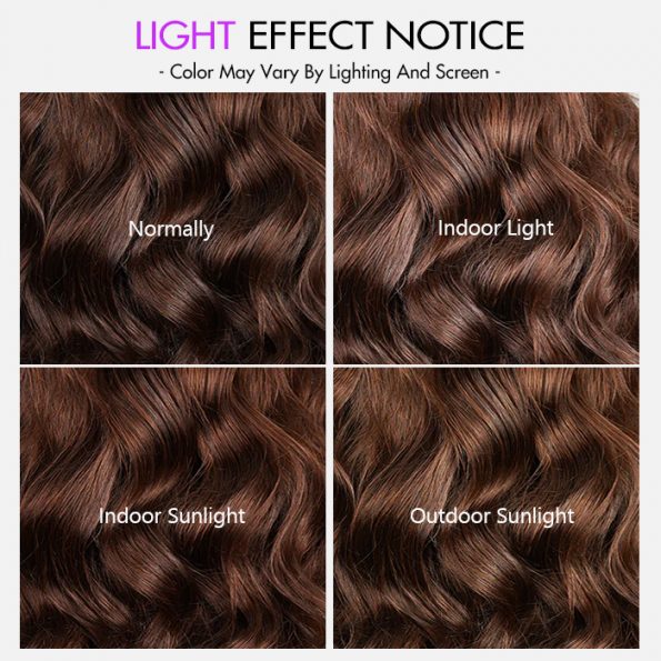 dark brown color effect notice