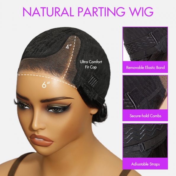 pixie cut 6×4 lace wig details