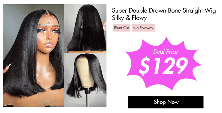super double drawn bone straight wig super double drawn bone straight wig